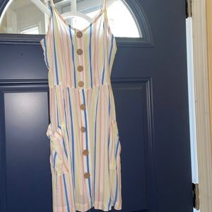 Stripped beach dress
